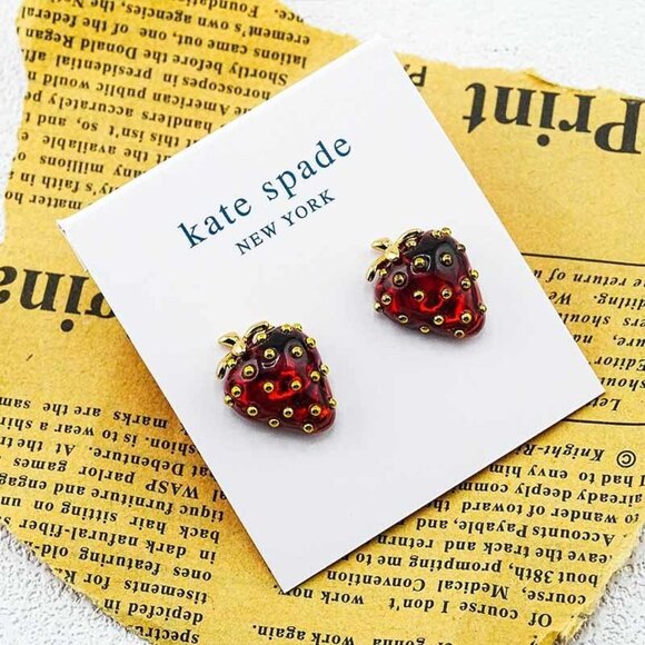 Kate Spade Strawberry Stud Earrings - Picture 5 of 5